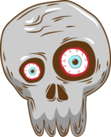 Skull png graphic clipart design