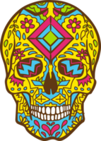 Sugar skull png graphic clipart design