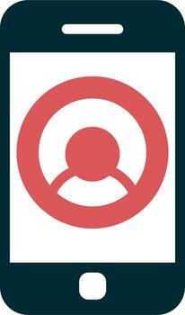 Phone Contact Vector Icon