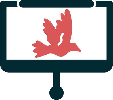 icono de vector de presentación