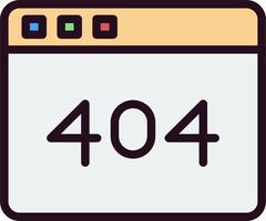 Error 404 Vector Icon