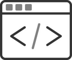 Web Coding Vector Icon