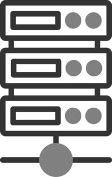 icono de vector de servidor de datos