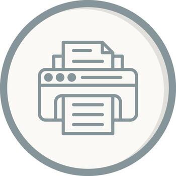 icono de vector de impresora