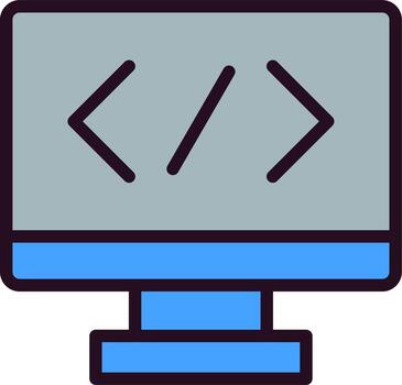 icono de vector de programación