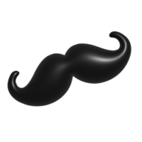 moustache icon 3d png