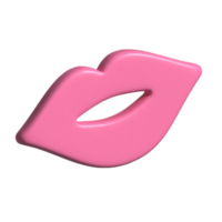 3d Symbol von Lippen png