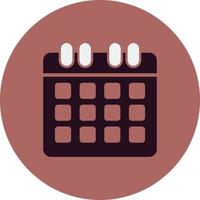 icono de vector de calendario