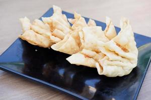 delicious fried crackers as a background photo