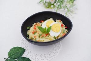 mashed potatoes with eggs as a background photo