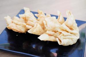 delicious fried crackers as a background photo