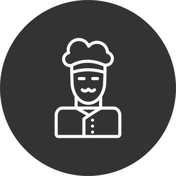 icono de vector de chef