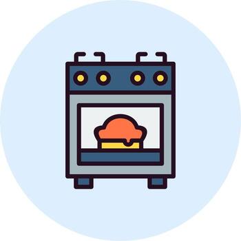 icono de vector de horneado