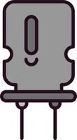 Capacitor Vector Icon