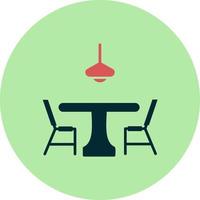 Dining table Vector Icon