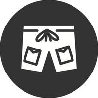 icono de vector de pantalones cortos