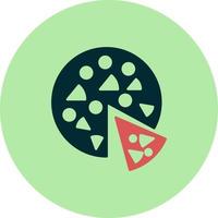 icono de vector de pizza