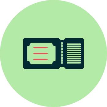 icono de vector de boleto