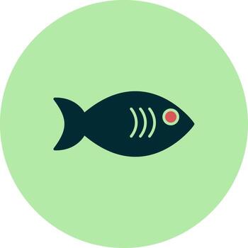 icono de vector de pescado