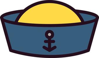 marinero gorra vector icono