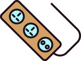 Power strip Vector Icon