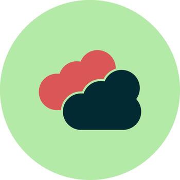 icono de vector de nube