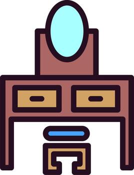 icono de vector de mesa