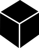 icono de vector de cubo