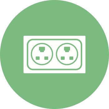 icono de vector de enchufe