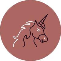 icono de vector de unicornio