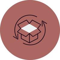 icono de vector de retorno