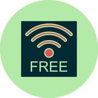 Free wifi Vector Icon