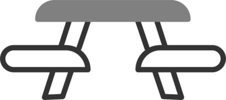 icono de vector de mesa de picnic