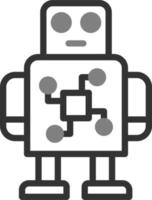 icono de vector de robot