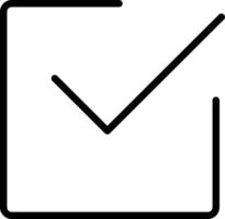 icono de vector de marca de verificación