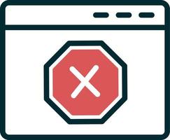 Ad Blocker Vector Icon