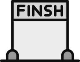 Finsh Line Vector Icon