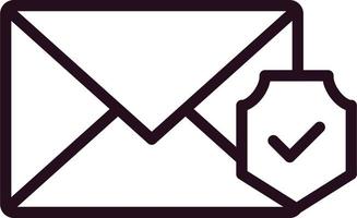 Email Encryption Vector Icon