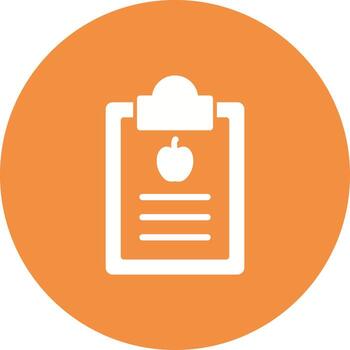 dieta reporte vector icono