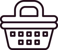 Picnic Basket Vector Icon