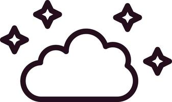 icono de vector de nube