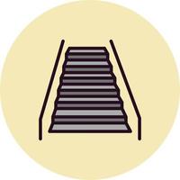 icono de vector de escalera mecánica