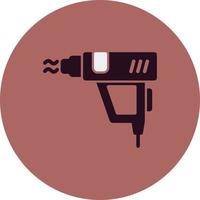 calor pistola vector icono