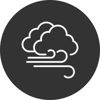 Cloudy Windy Vector Icon