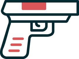 icono de vector de pistola