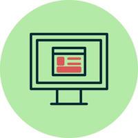 Pc Webpage Vector Icon