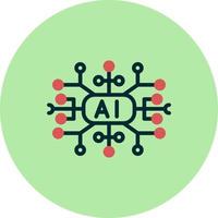 Artificial Intelligence Vector Icon