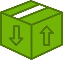 icono de vector de caja