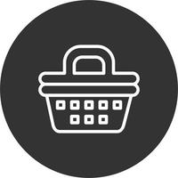 Picnic Basket Vector Icon