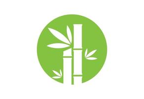 Green Bamboo garden logo design, Vector design template